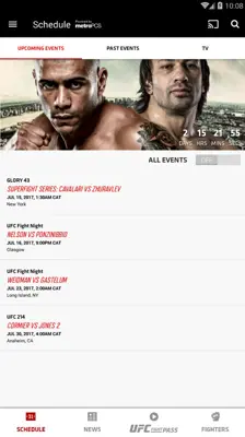 UFC android App screenshot 0