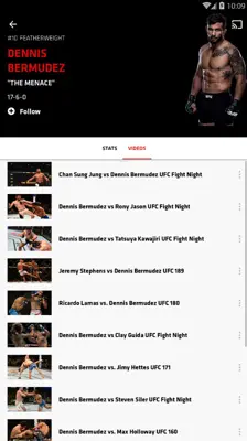 UFC android App screenshot 9