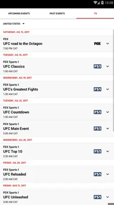 UFC android App screenshot 4